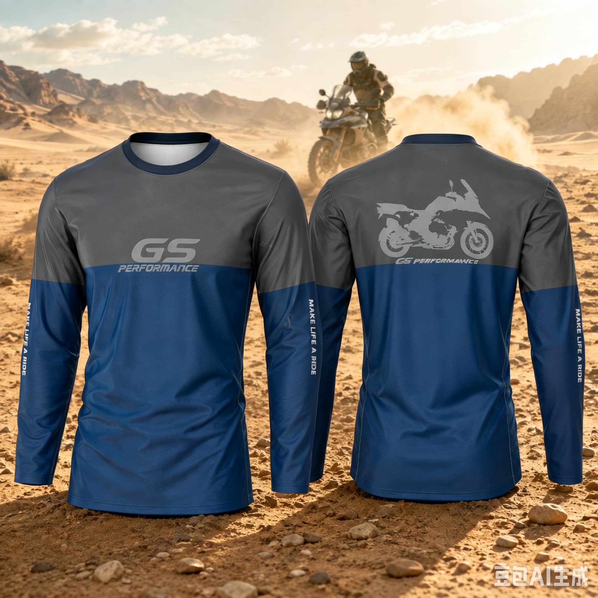 Outdoor Adventure Uva - Camiseta de manga larga para motocicleta