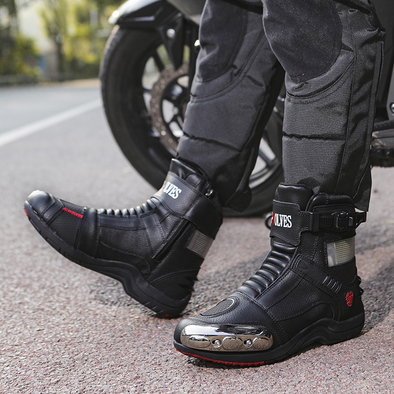 Outdoor Adventure Brands - Botas de Motocicleta Resistentes al Desgaste,