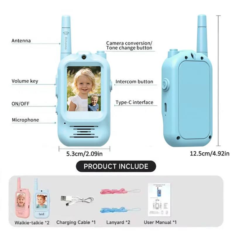 2 Walkie Talkies Recargables p - Outdoor Adventure Toys For Kids reseña y precio