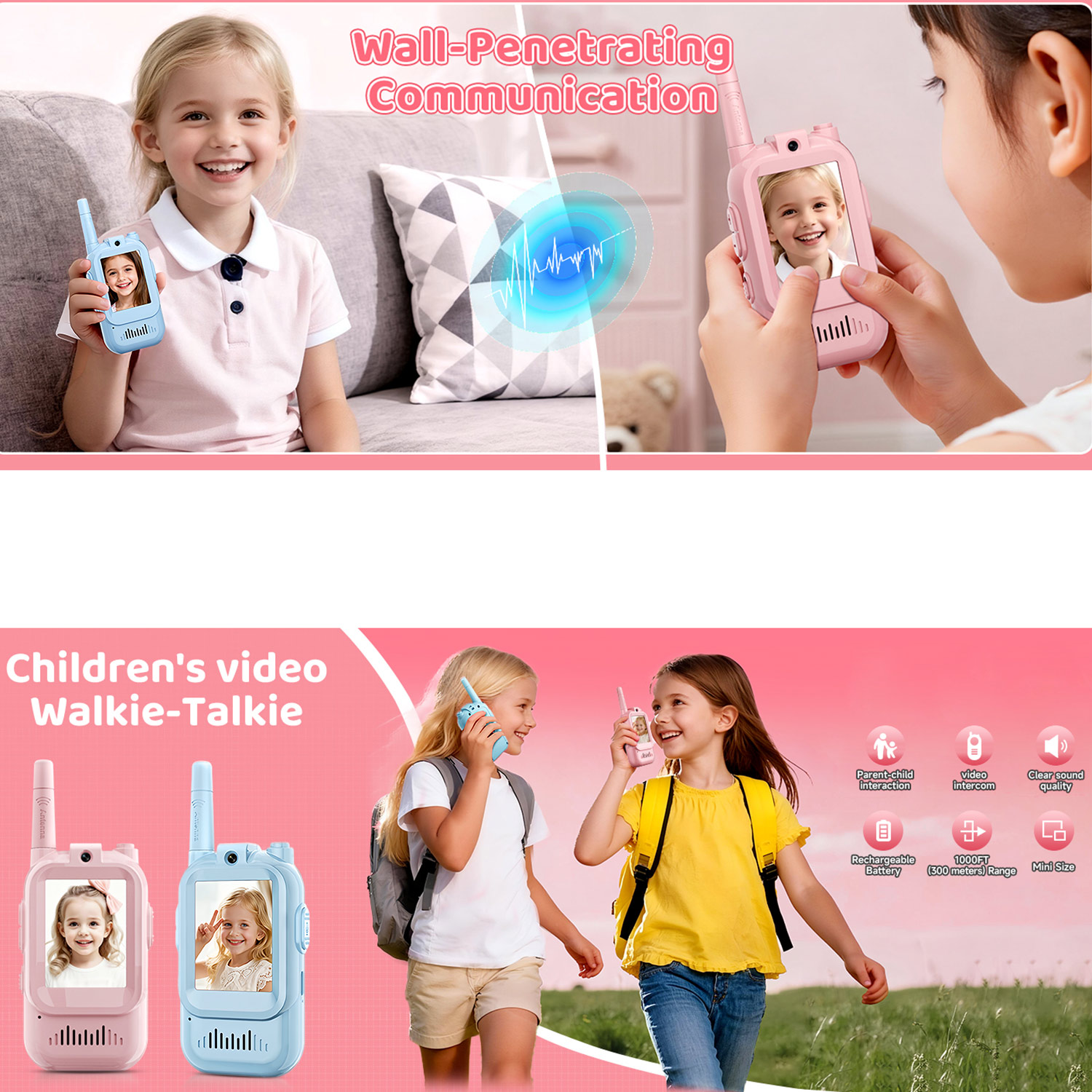 2 unidades de walkie-talkies c - Outdoor Adventure Toys For Kids reseña y precio