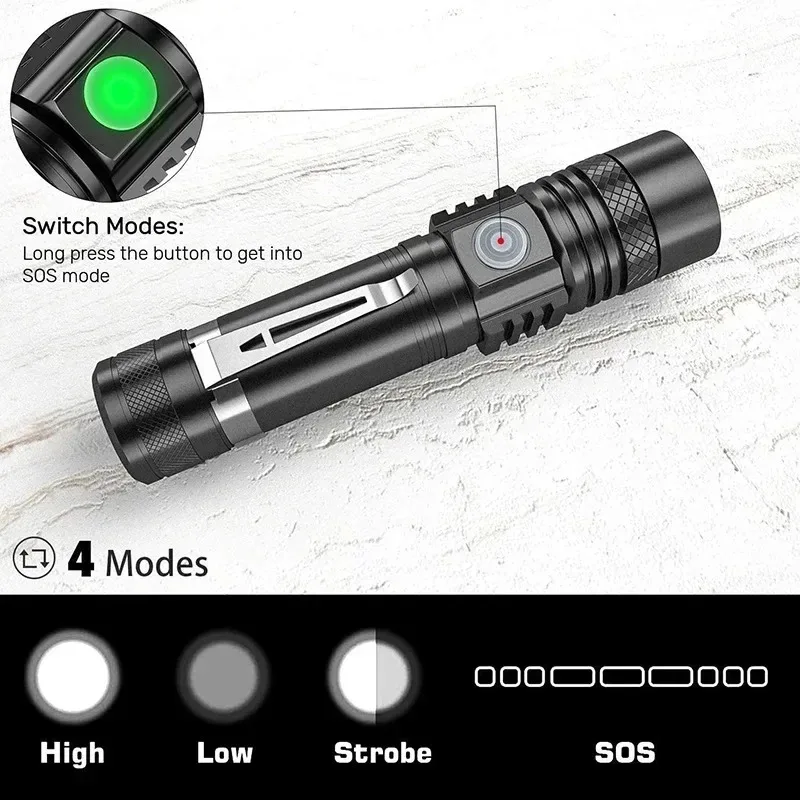 Linterna LED T6 Recargable, Li - Outdoor Adventure Travel reseña y precio