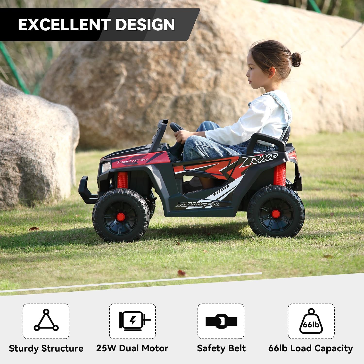 Coche Eléctrico de Juguete par - Outdoor Adventure Toys For Kids reseña y precio