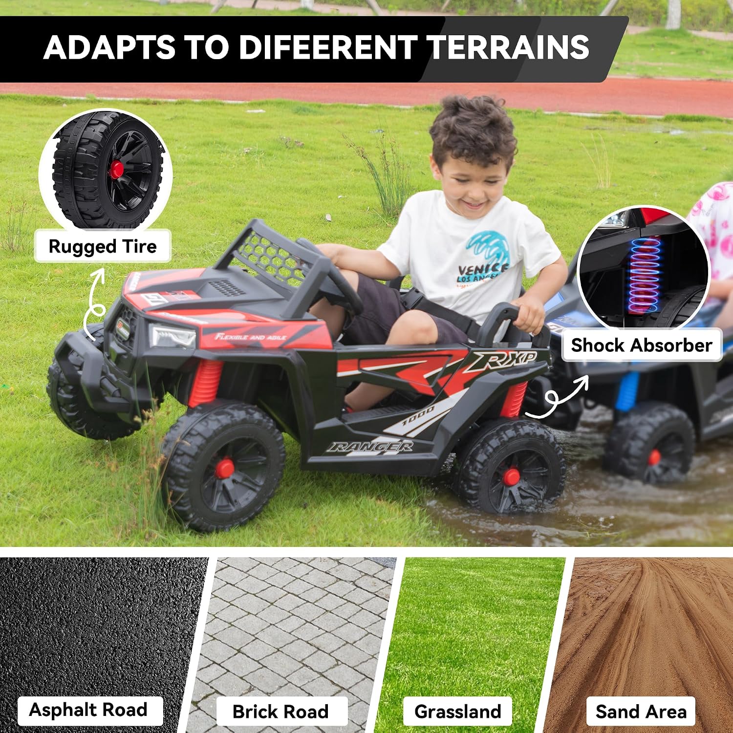 Coche Eléctrico de Juguete par - Outdoor Adventure Toys For Kids reseña y precio